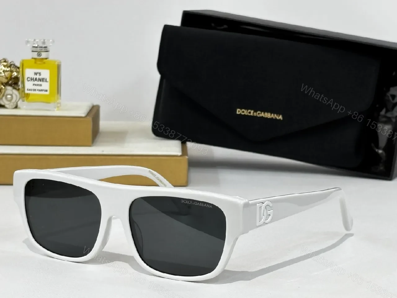 View 3 of Bold Black Acetate Sunglasses: Oversized Square Luxe Style