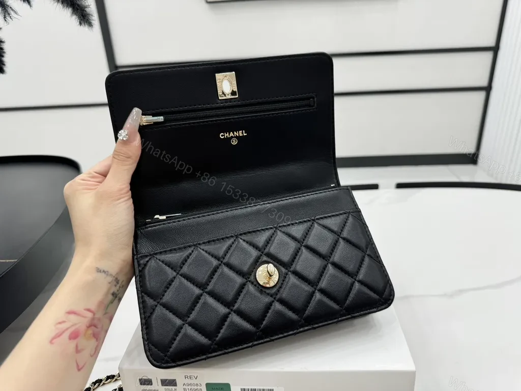 View 9 of Chic Quilted Black Chain Bag: Luxe Everyday Accessory