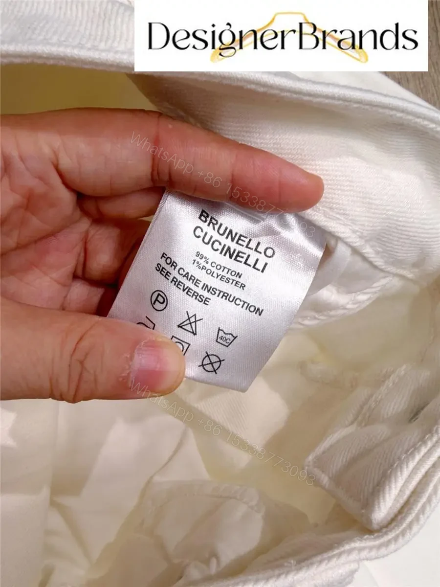 View 9 of Off-White Cotton-Twill Wide-Leg Trousers: Premium Comfort