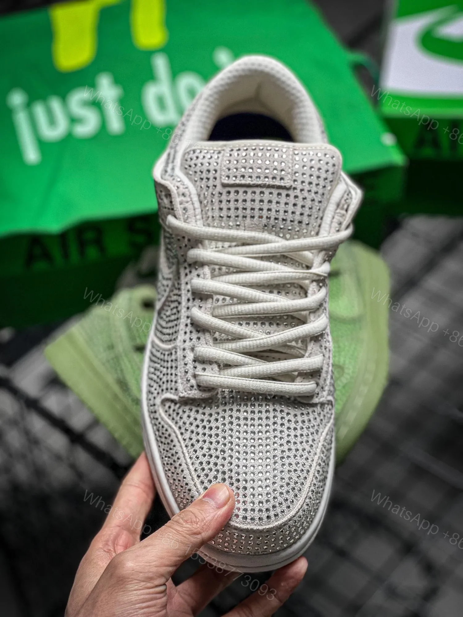 View 7 of Cactus Plant Flea Market x NiKe Dunk Lows Silver Replica