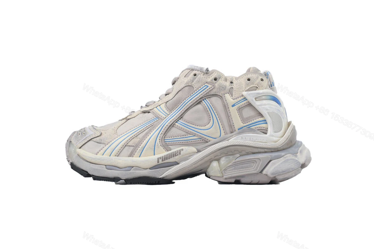View 8 of Balenciaga Runner Sneaker Brown Blue 772767 W3RNY 2240