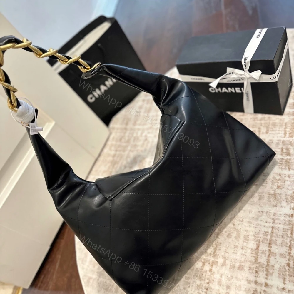 View 9 of Chanel Maxi Hobo Bag Black 43Cm