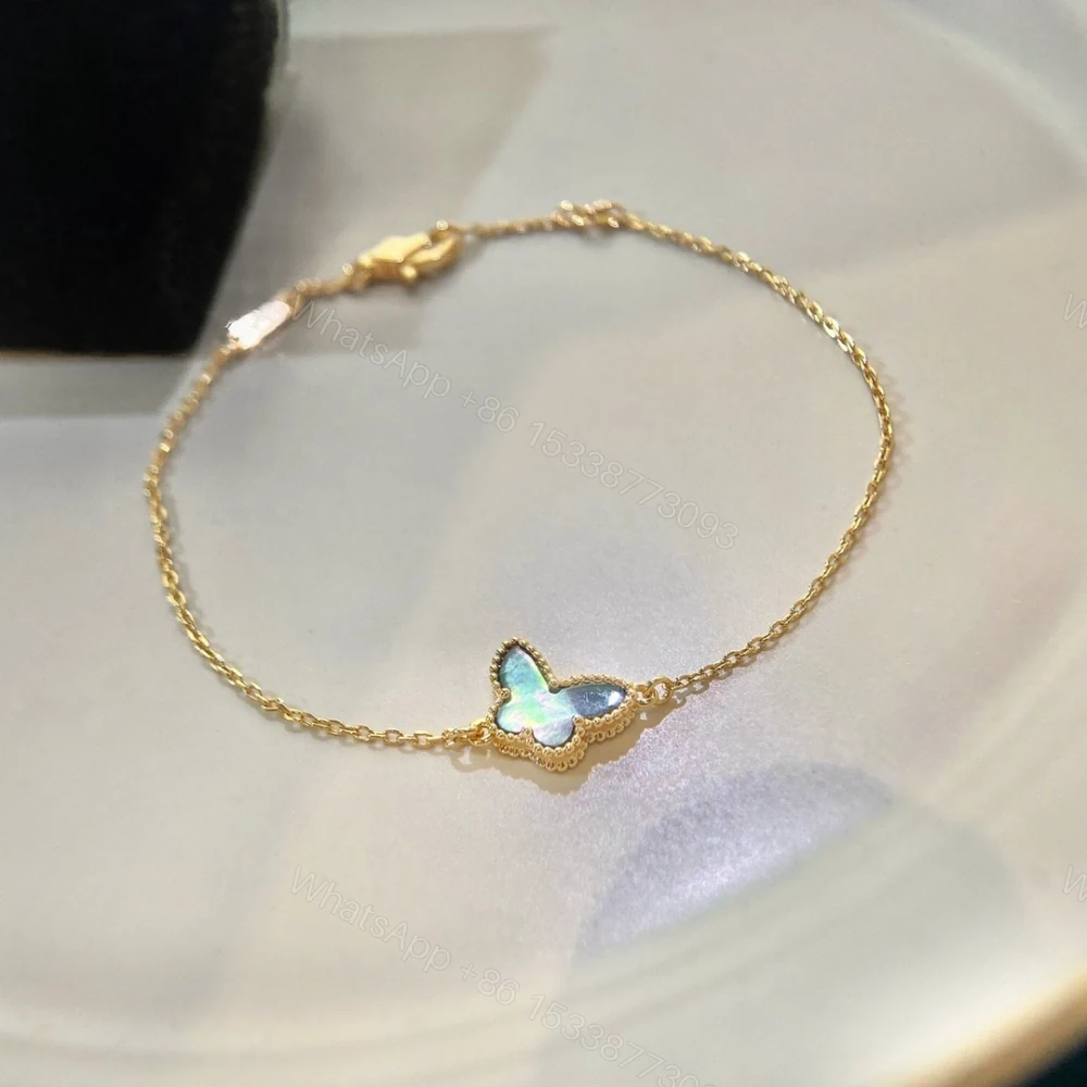 高仿首飾VanCleef&Arpels*RP9VB00蝴蝶貝母玫瑰金手鏈 — view 1