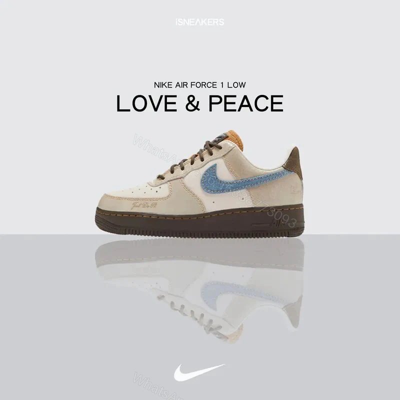 FIRST COPY NIKE AIRFORCE ONE LOVE AND PEACE FOR MEN — view 1