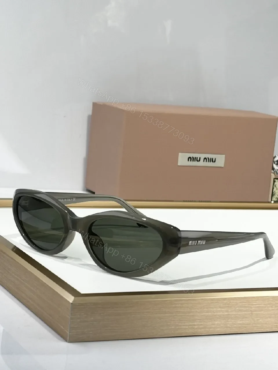 View 9 of Black Glasses Round-Oval Frame Sunglasses: Luxe-Classic Comfort