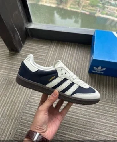 View 3 of FIRST COPY ADIDAS ORIGINALS SAMBA NAVY WHITE