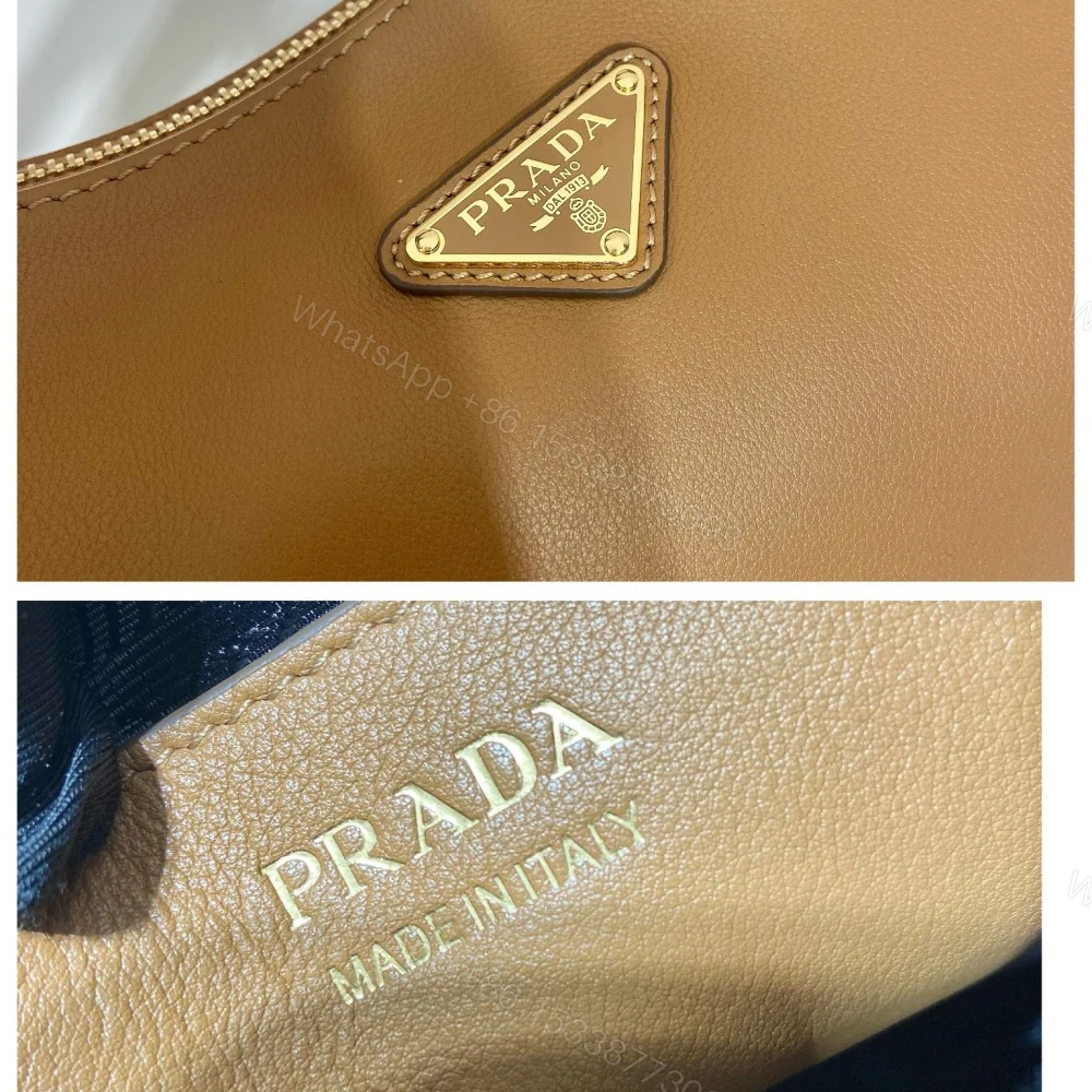 View 9 of 高仿Prada*Moon手袋系列1BC212大號焦糖色免檢版