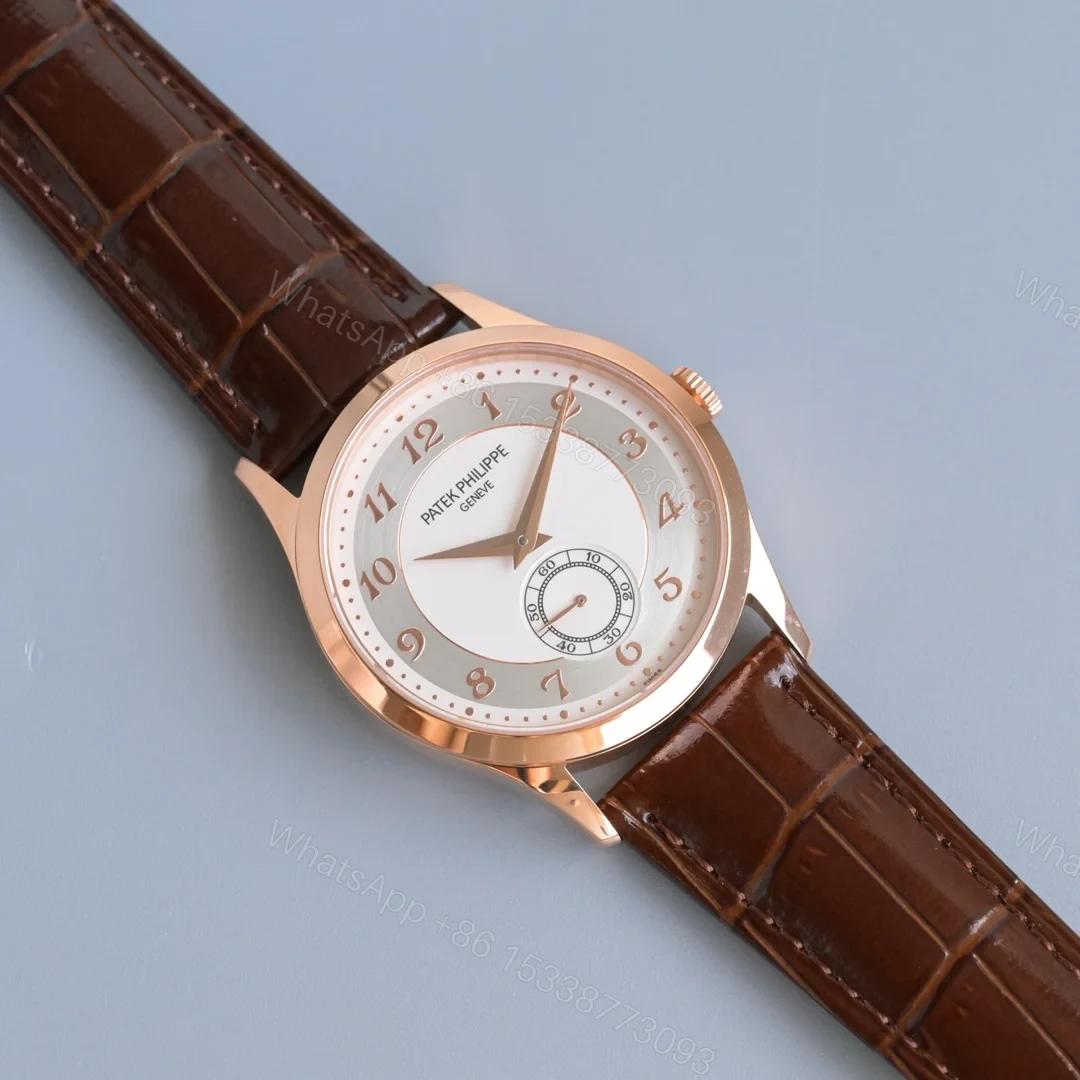 View 6 of Patek Philippe Calatrava Style Manual Winding Dress Watch Leather Strap Classic Edition PP-CALATRAVA-CLASSIC-MANUAL-WINDING-LEATHER-42H