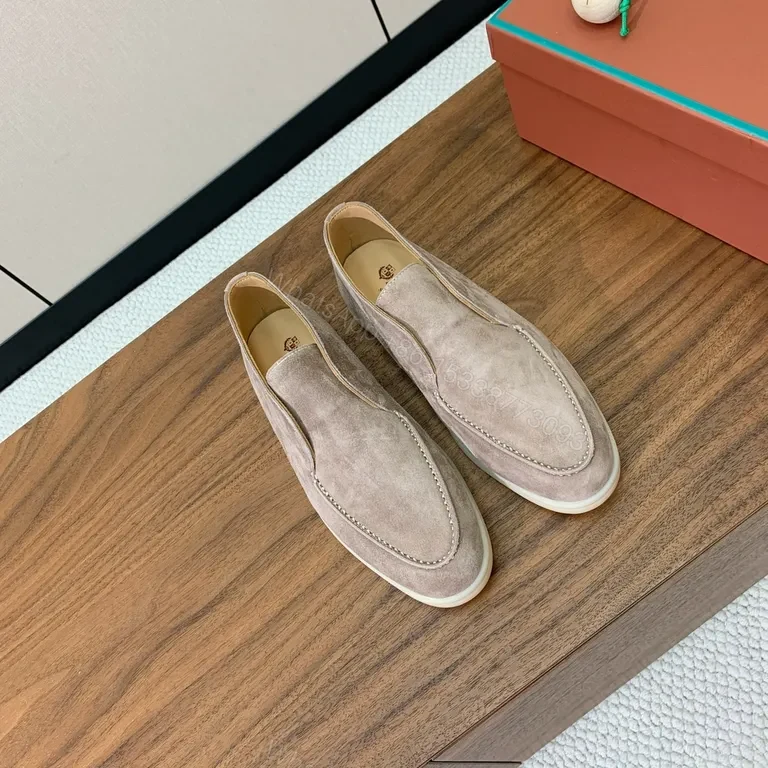 View 7 of Soft Suede Slip-Ons: Visible Stitch Detailing, Elevated Comfort