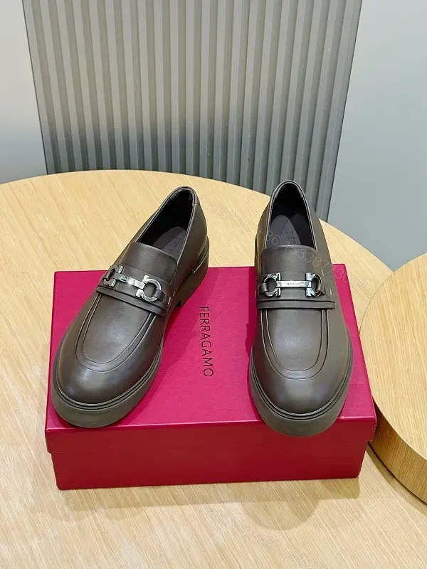 Luxurious Double-Textured Leather Loafers with Horsebit Detail — view 1