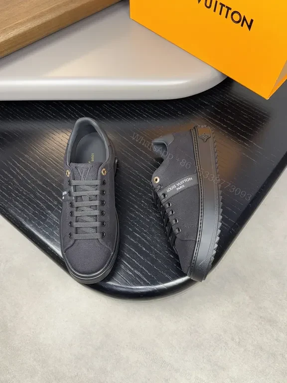 View 5 of Minimalist Black Knit Sneaker â€” Subtle LV Accent, All-Day Comfort