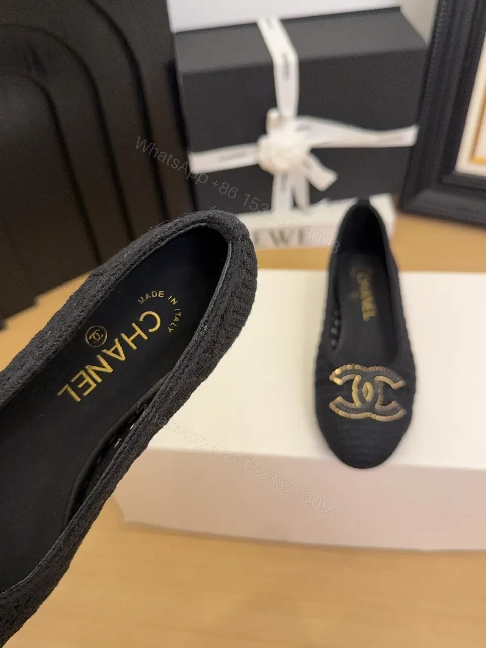 View 3 of Knit Loafer with Signature Motif — Elegant Everyday Comfort