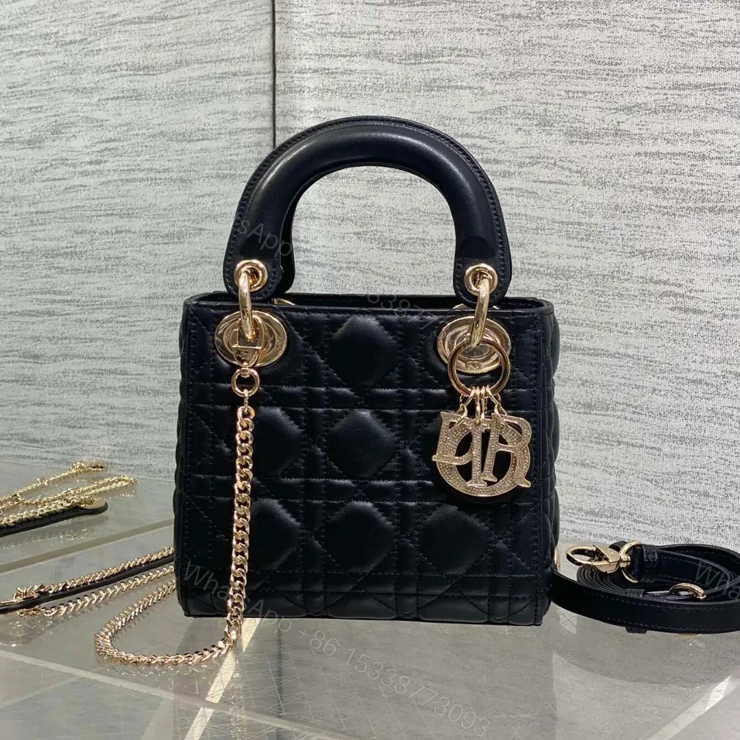 Christian Dior Mini Lady Dior bag in Black — view 1