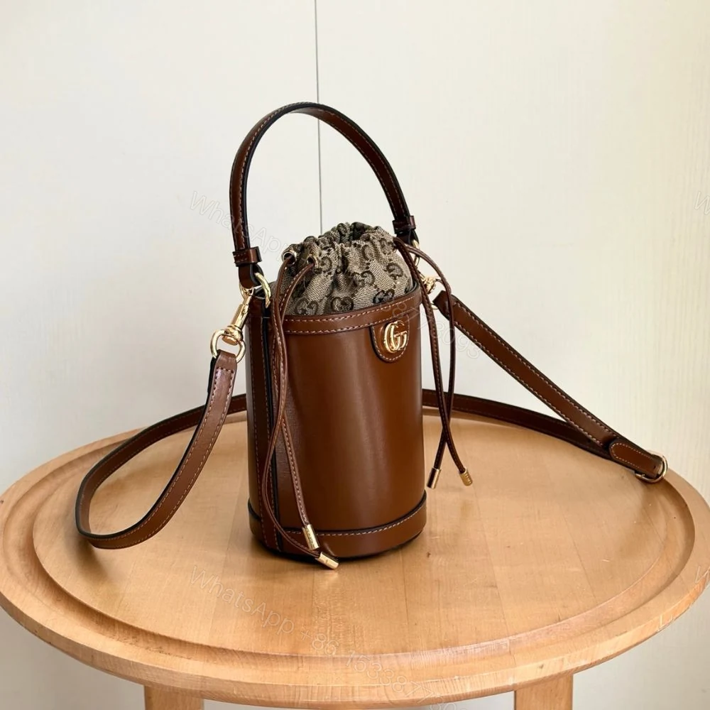 View 6 of Gucci Ophidia Mini Bucket Bag Brown 20Cm 760201