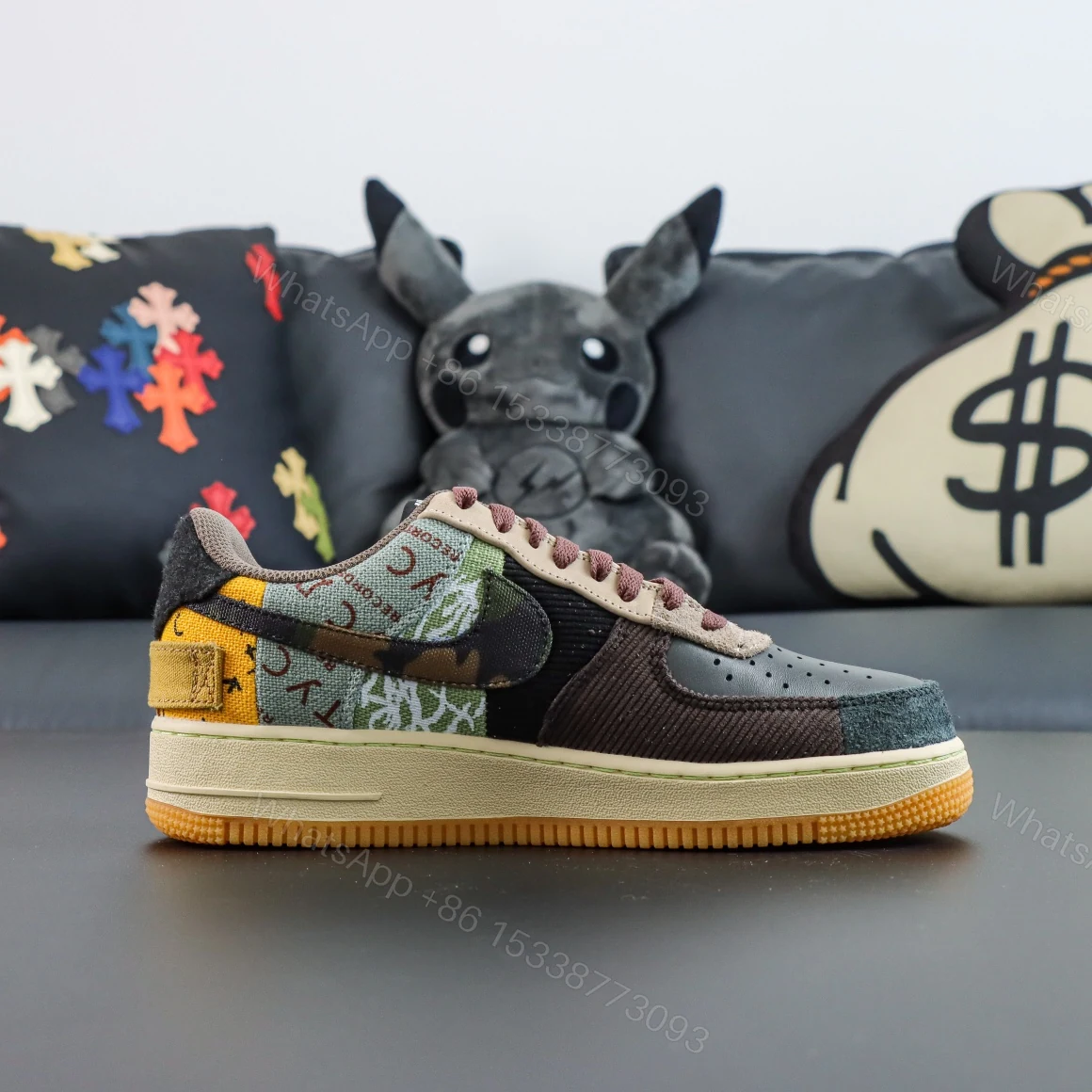 View 2 of Travis Scott Air Force 1 Cactus Jack TS