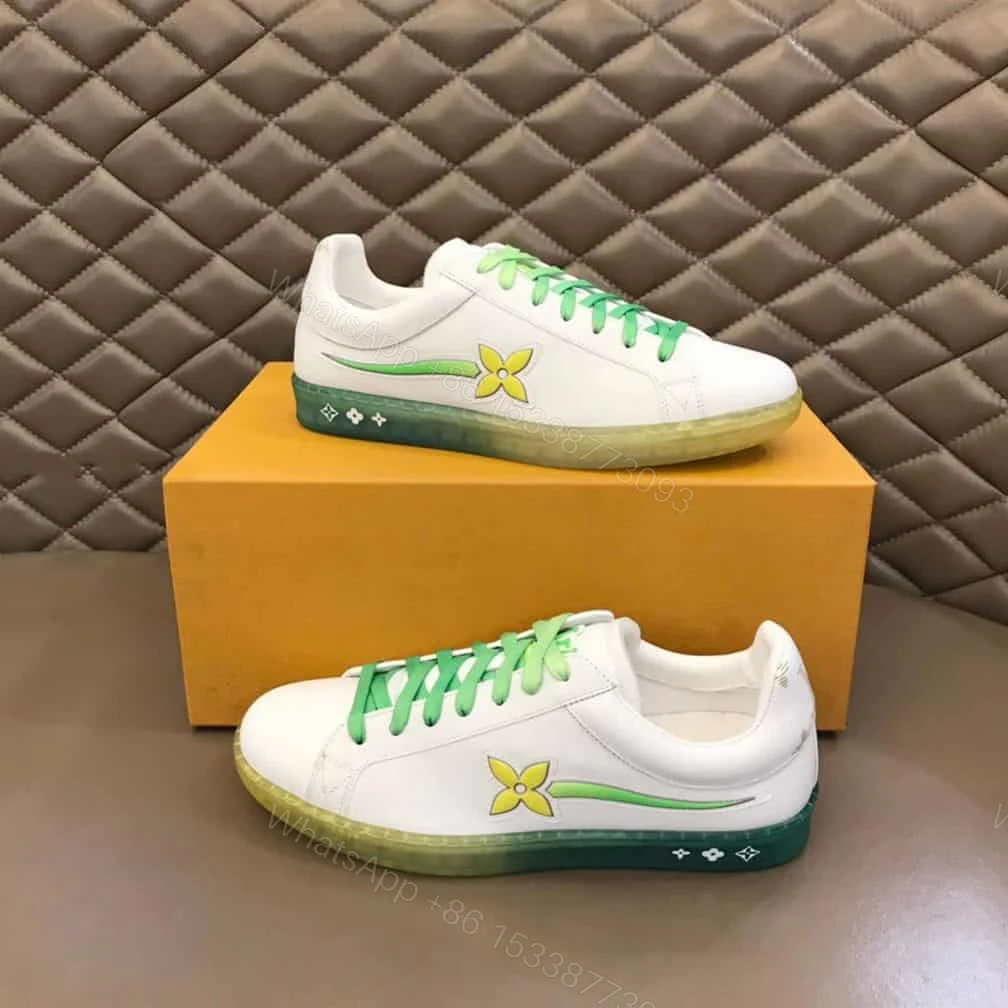 View 8 of Louis Vuitton Luxembourg Samothrace Trainers In Jaune – LSVT274