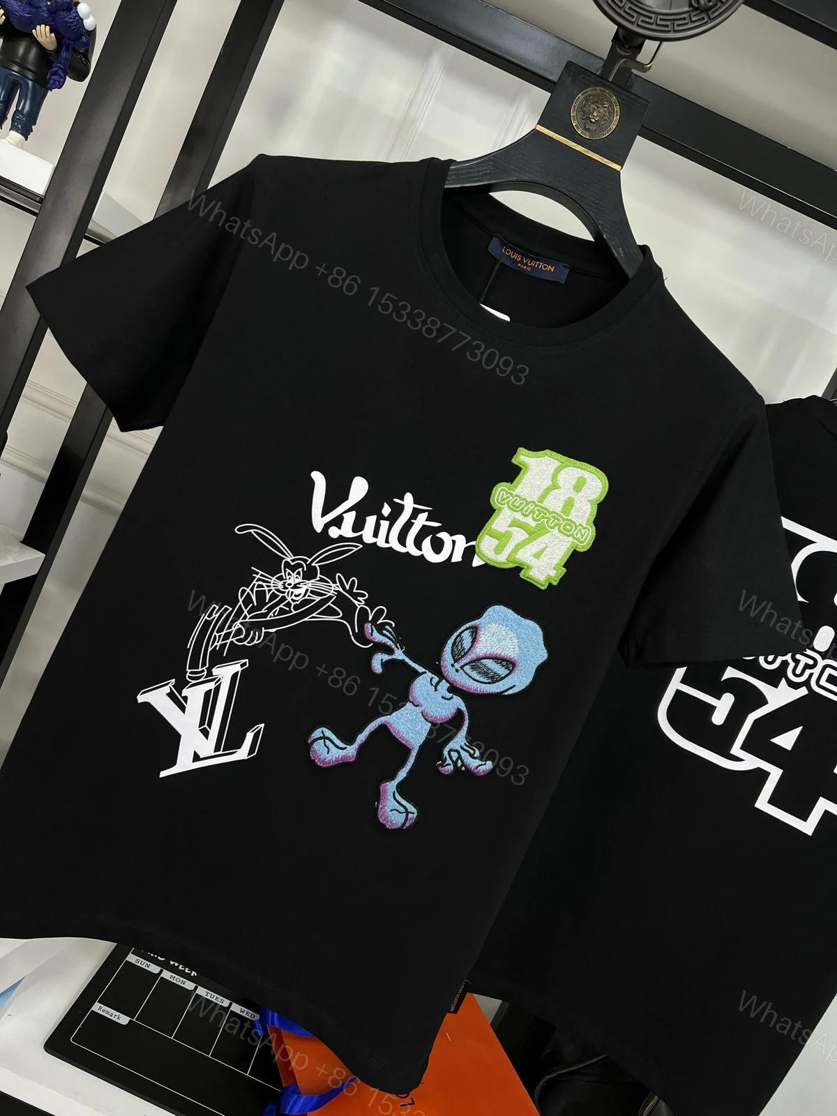 View 2 of First Copy Louis Vuitton Exclusive Cotton Lycra Round Neck T-Shirt