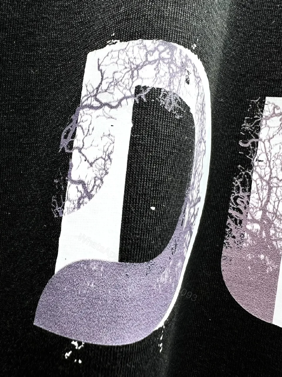 View 3 of Black Cotton Tee — Subtle Luxury Graphic Top