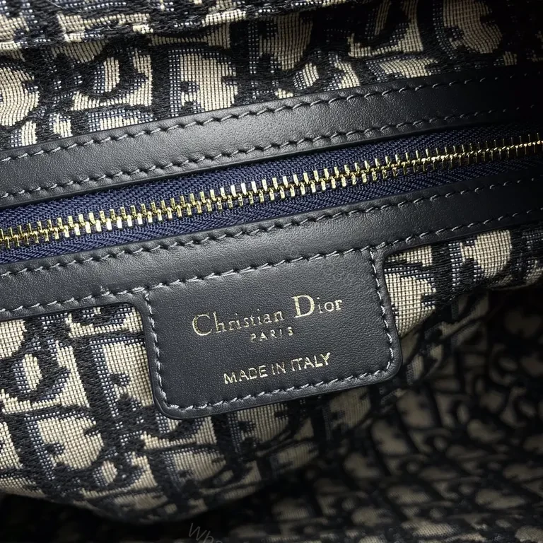 View 7 of Woven Carryall: Dior Stripe Luxe Everyday Tote
