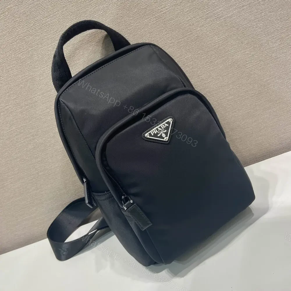 View 2 of 高仿Prada*RE-Nylon系列2VZ116尼龍男士胸包黑色免檢版