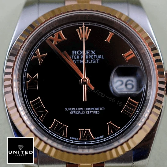 View 5 of Rolex Datejust Black Roman Replica