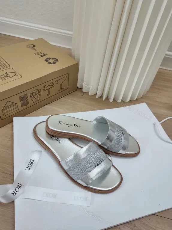 Shimmer Leather Slides: Metallic, Luxe, Everyday Comfort — view 1