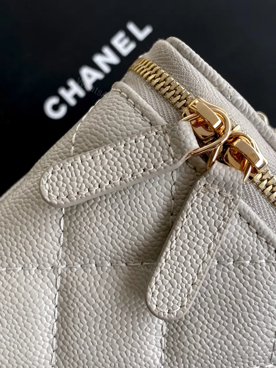 View 3 of Quilted Box Bag: Gold Hardware, Crossbody Style, Chic