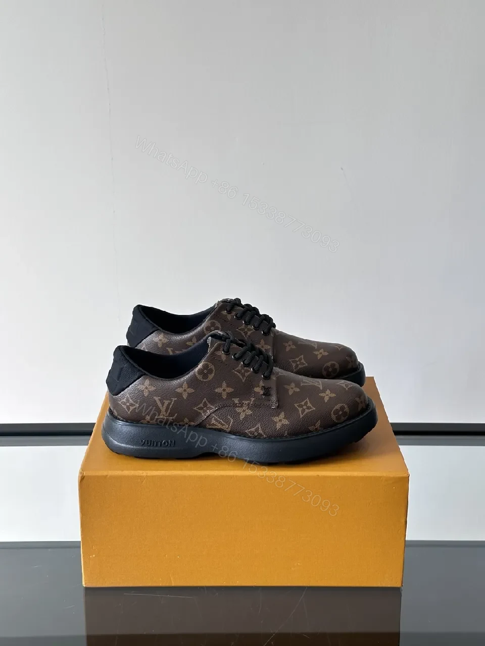Bold Monogram Low-Top Sneakers: Luxe Pattern, All-Day Comfort — view 1