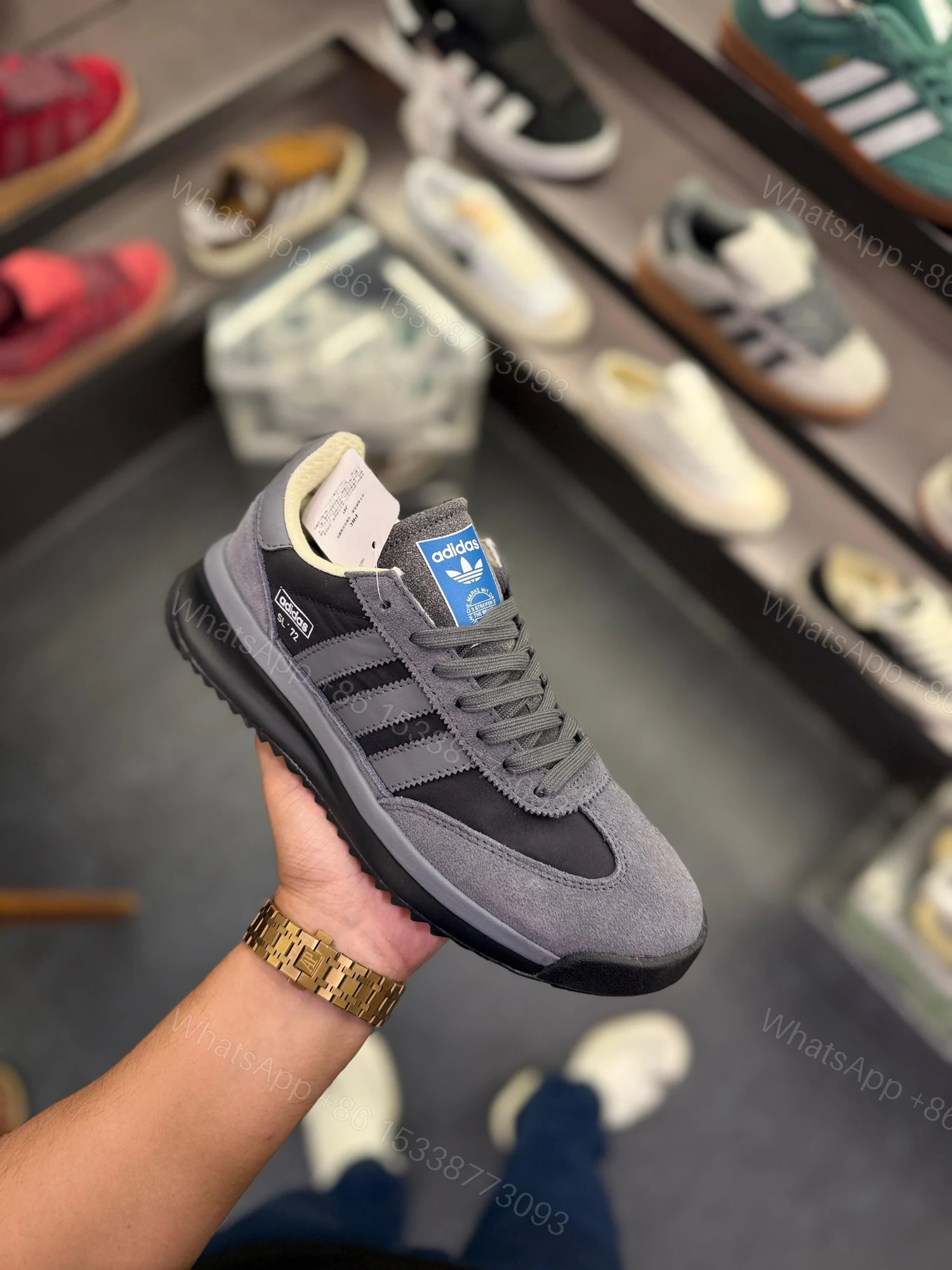 View 7 of ADIDAS ORIGINALS SL 72 BLACK SHOES FOR MEN