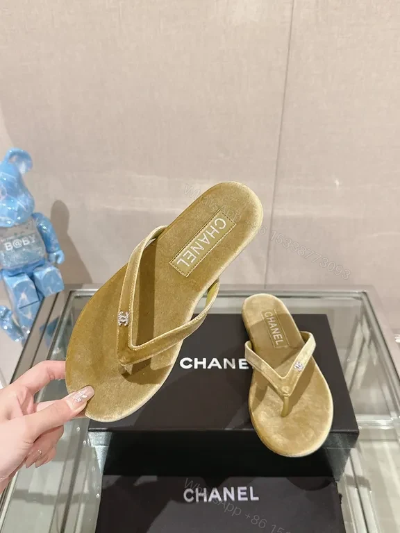 View 2 of Velvet Chanel-Inspired Slides: Luxe Everyday Comfort
