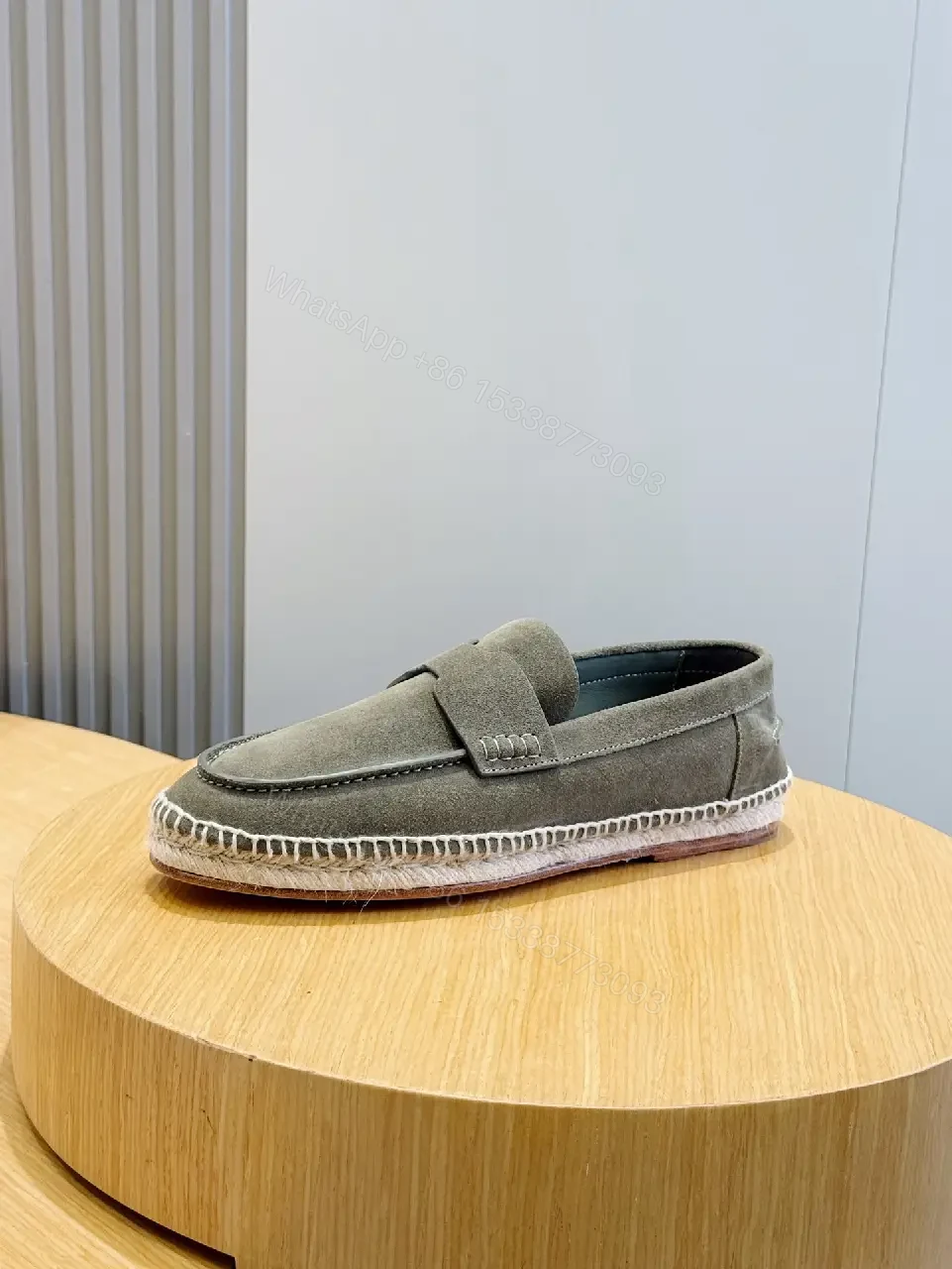 View 10 of Olive Suede Moccasins | Casual Slip-On Shoes | Hermes Style