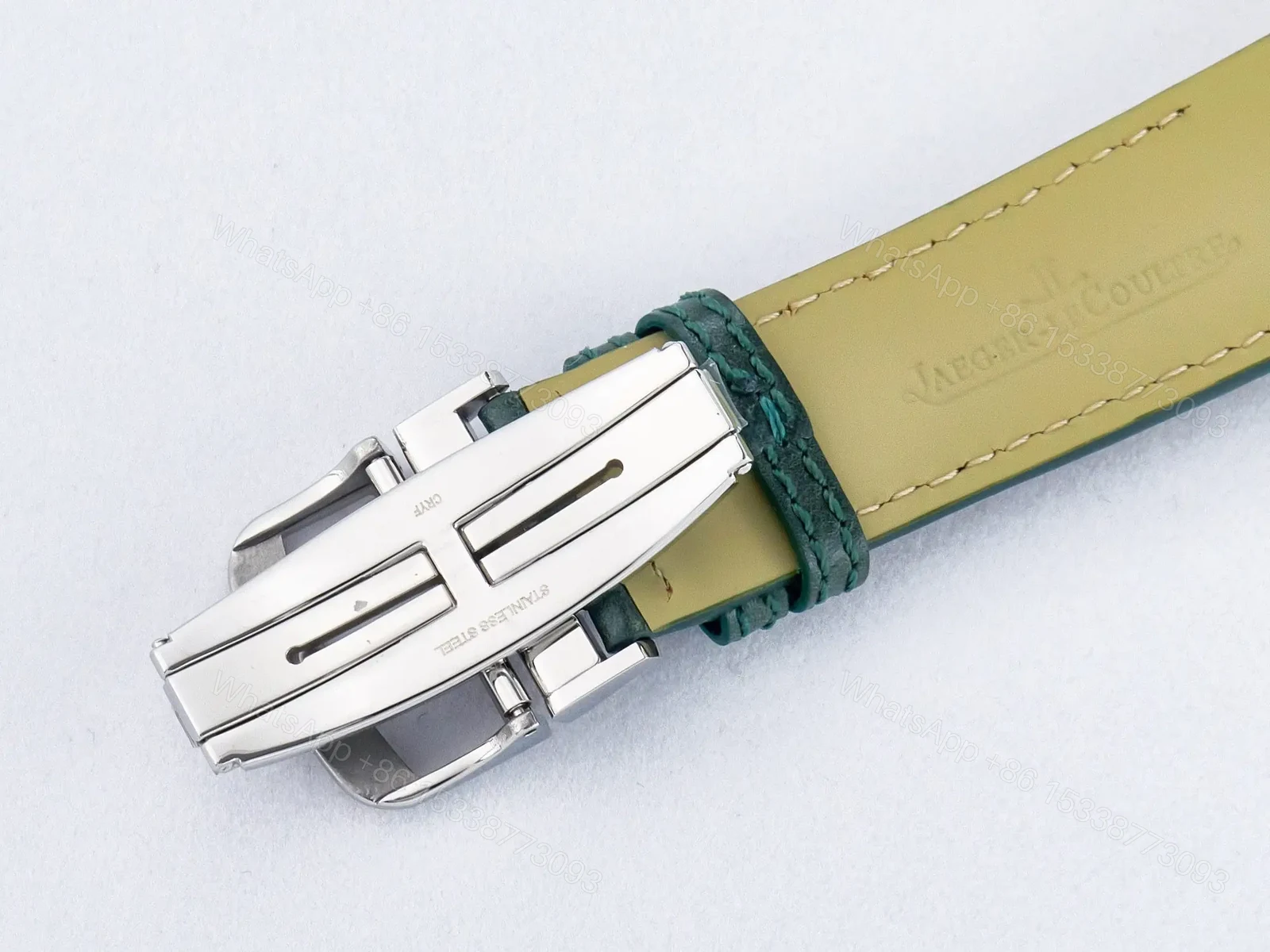 View 20 of Reverso Classic Duoface Small Seconds SS MGF Best Edition White Textured Dial on Black Leather Strap A854A