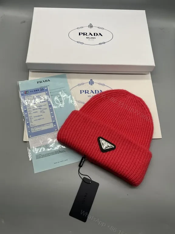 View 3 of Prada-Inspired Knit Beanie: Luxe Black warmth