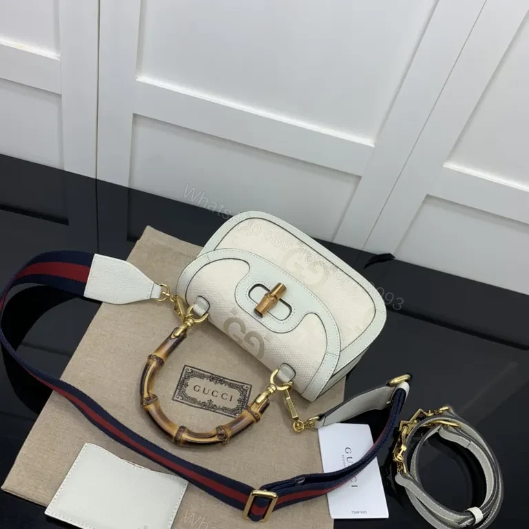 View 2 of Bamboo-Handled Signature G Bag: Everyday Luxury Bag