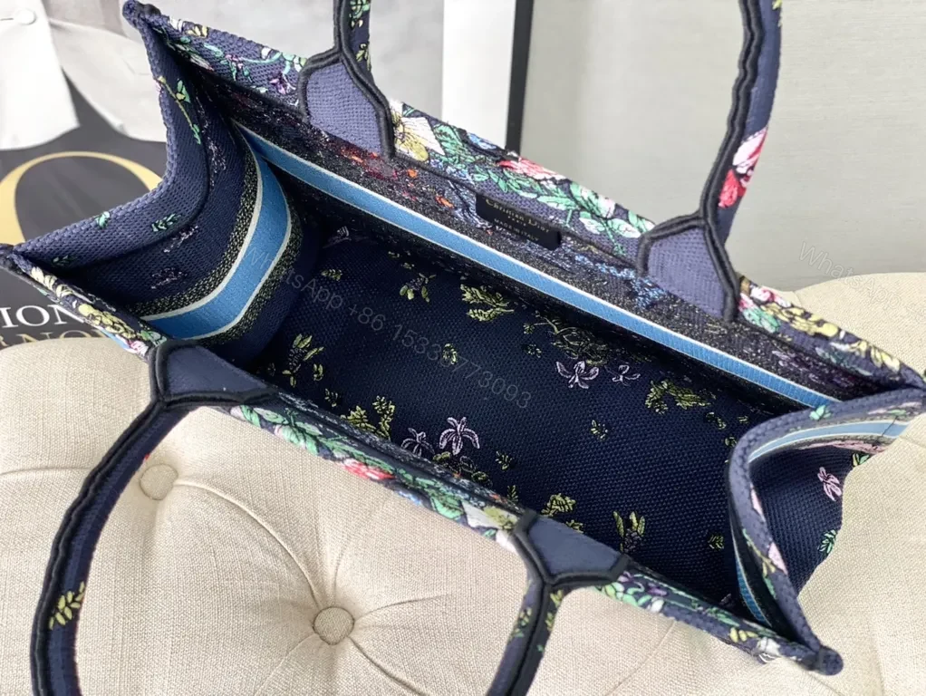 View 4 of Vivid Floral Dior Tote: All-Day Sophisticated Carry