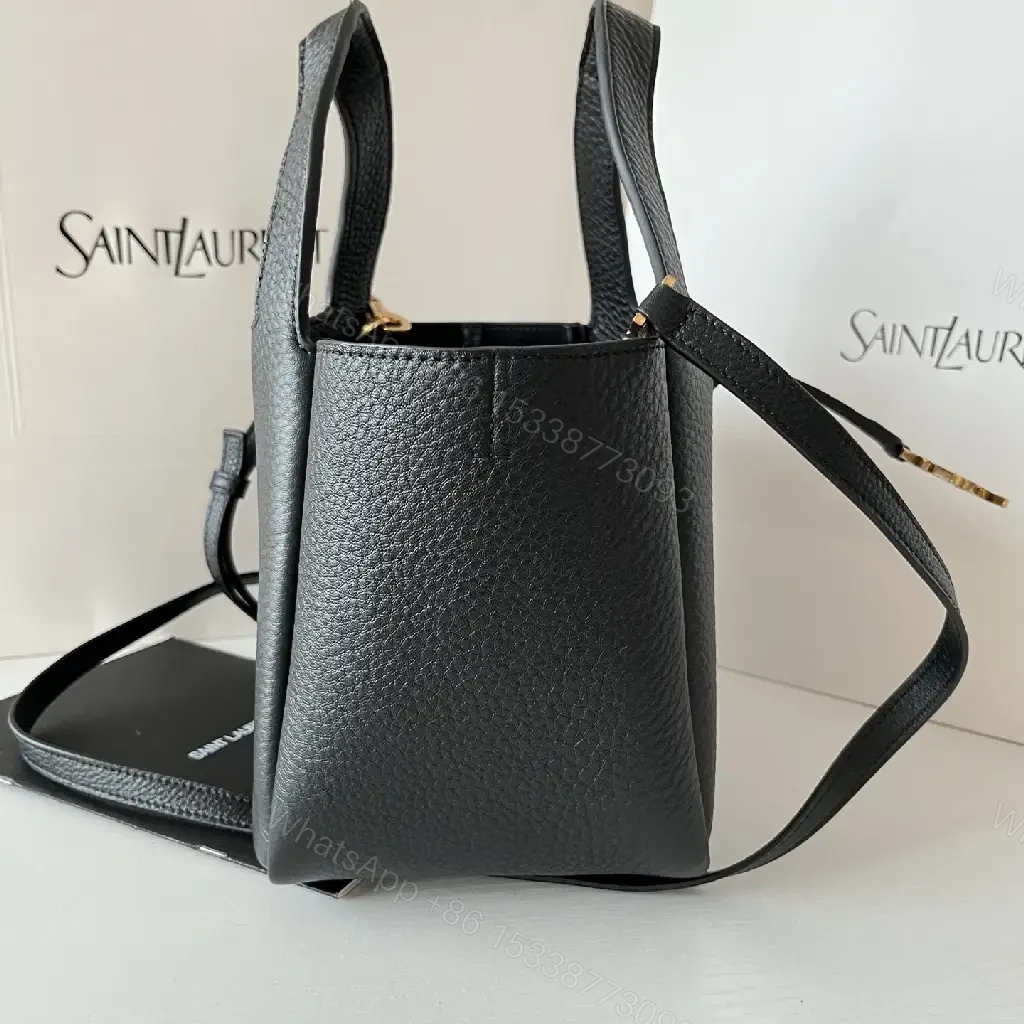 View 7 of Pebbled Leather Structured Tote - Everyday Luxe Carry
