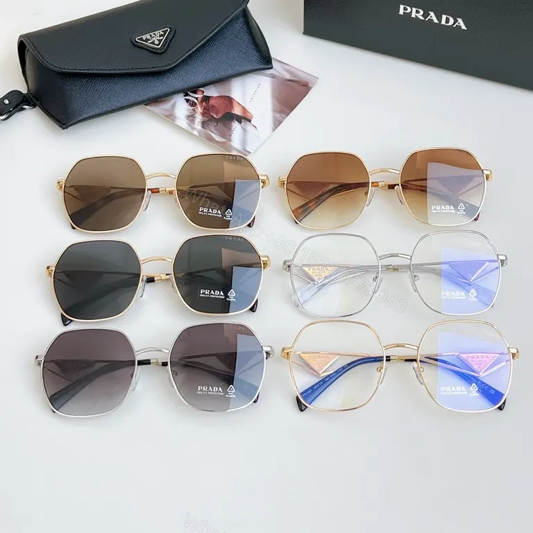 View 2 of Gold Frame Luxury Sunglasses - Designer Detailing, Unisex