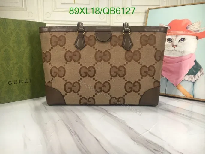 View 3 of Gucci Ophidia Jumbo GG Medium Bag Replica – Model QB6127