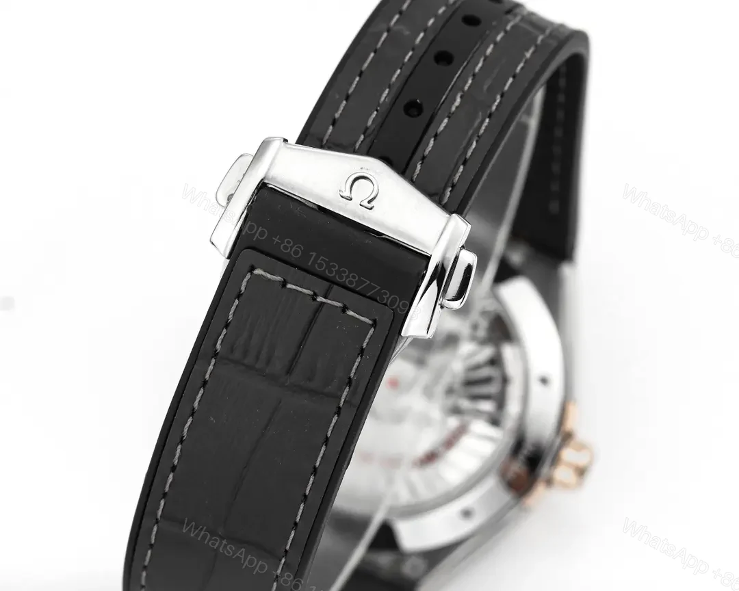 View 9 of Omega Constellation Meteorite Series 5th Generation 41MM Watch Silver Dial Black Ceramic Bezel Rose Gold Accents
