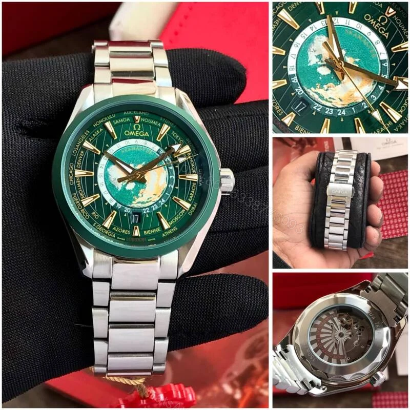 View 2 of Omega Aquaterra Worldmap Seamaster Green Dial Automatic 40mm