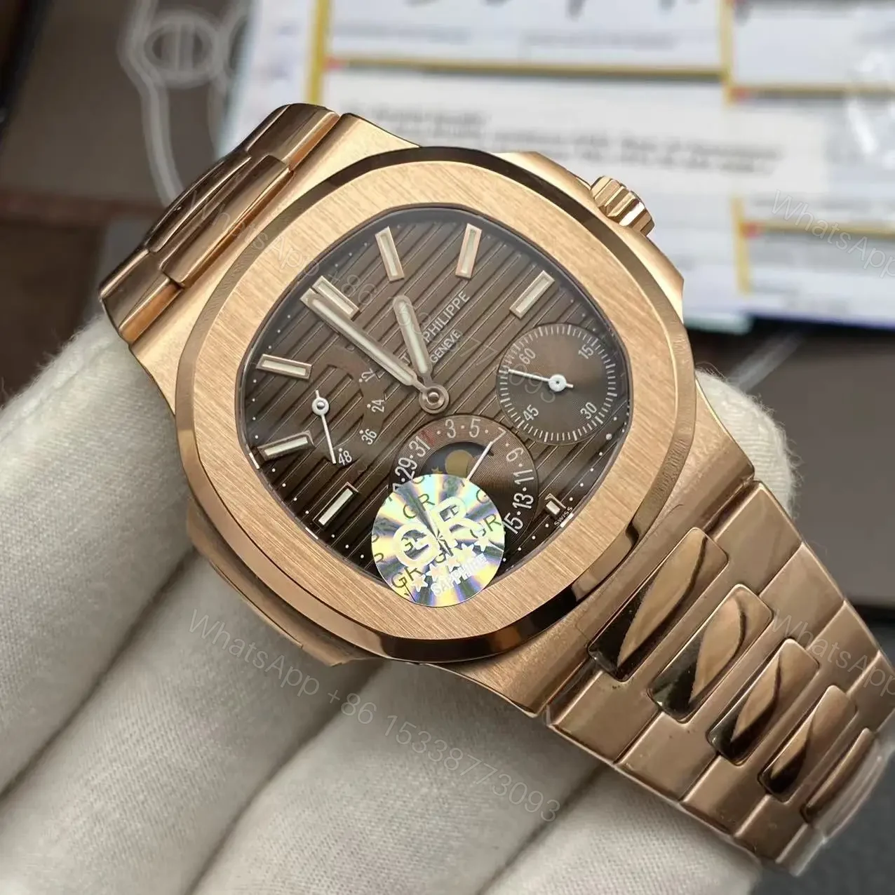 View 6 of Replica Clone Patek Philippe Nautilus 5712/1A-001 Multi-Function Chronograph