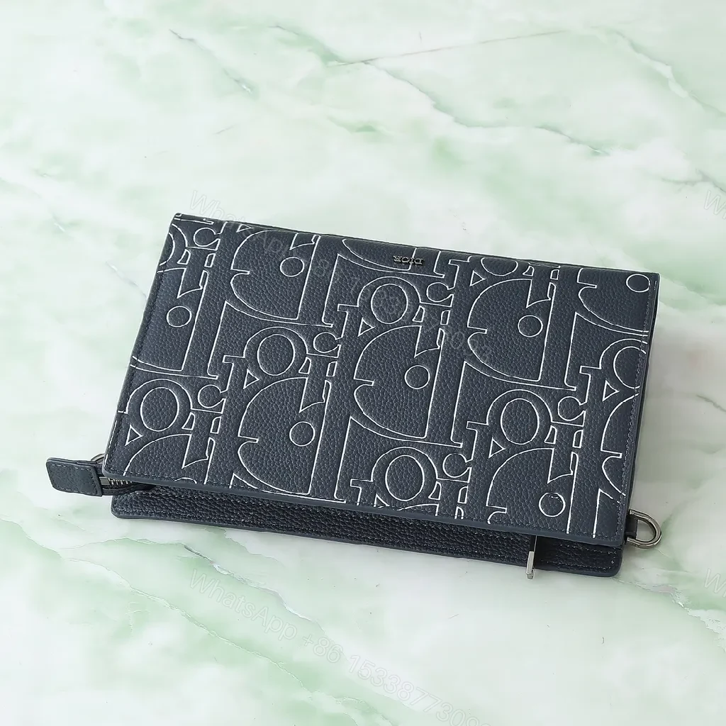 View 5 of Monogram Textured Clutch: Sleek Evening to Daybag