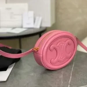 View 4 of Celine Mini Handbag Pink Smooth Leather 16×12.5x4cm