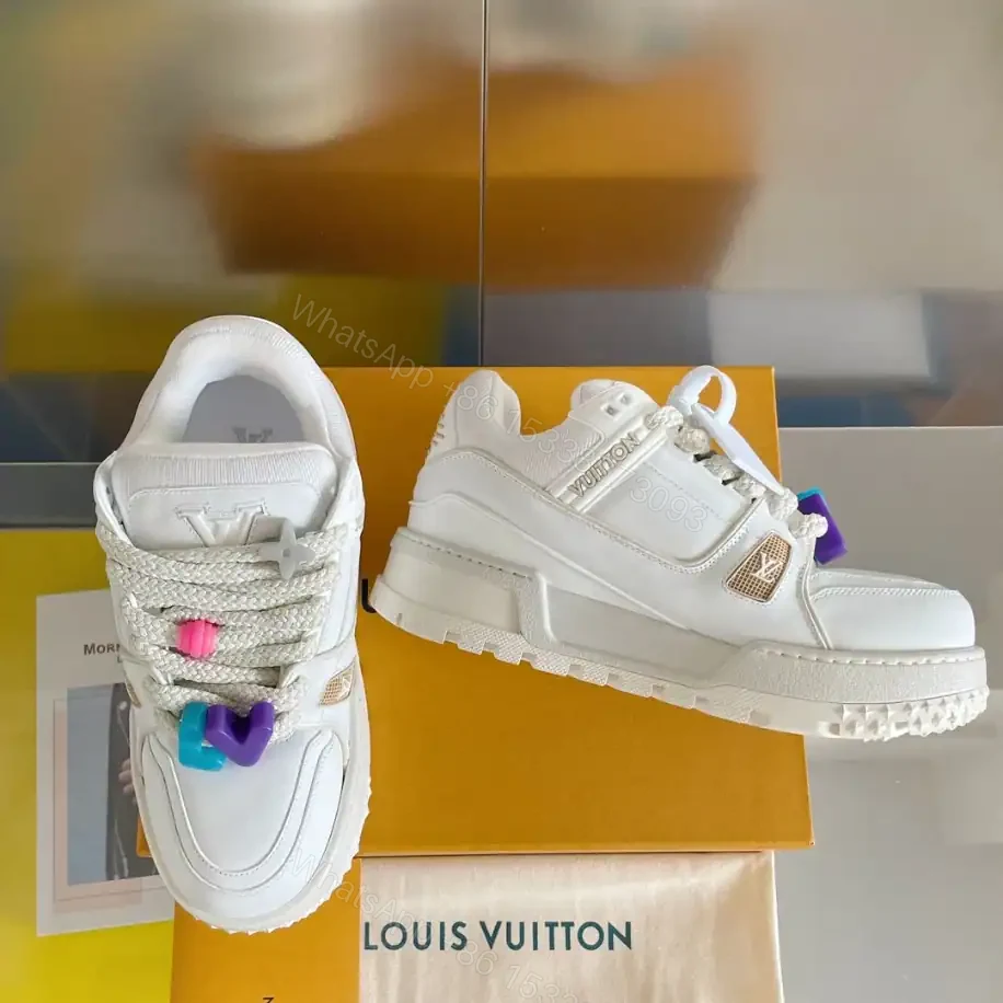 View 9 of LOUIS VUITTON LV TRAINER MAXI SNEAKERS IN WHITE – LSVT335