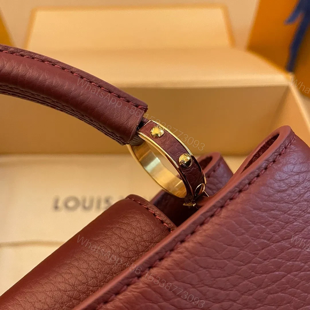 View 6 of Louis Vuitton LV Capucines Woman’s Dark Red Handbags 27x21x10cm