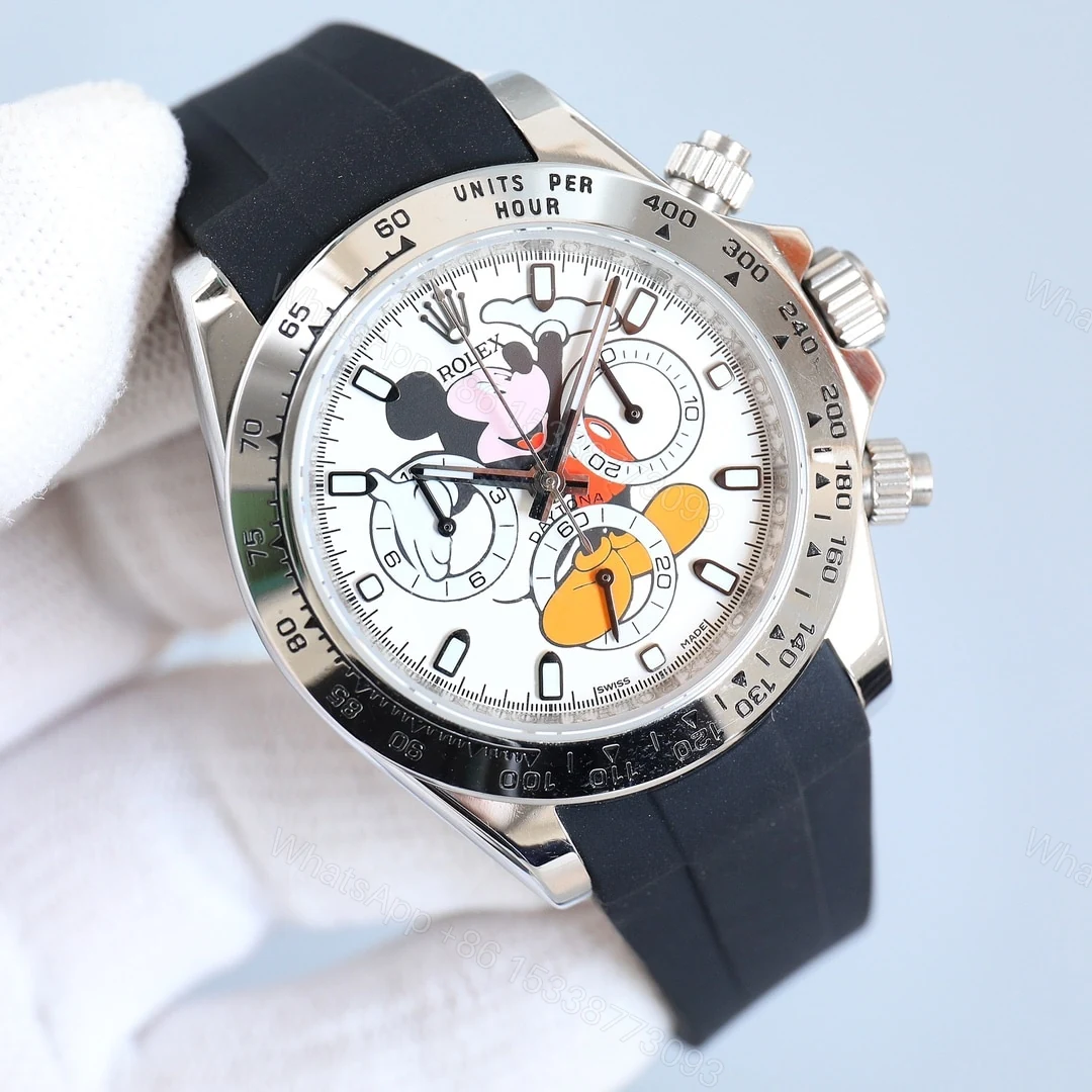View 7 of Rolex Cosmograph Daytona Mickey Mouse White Dial 40Mm