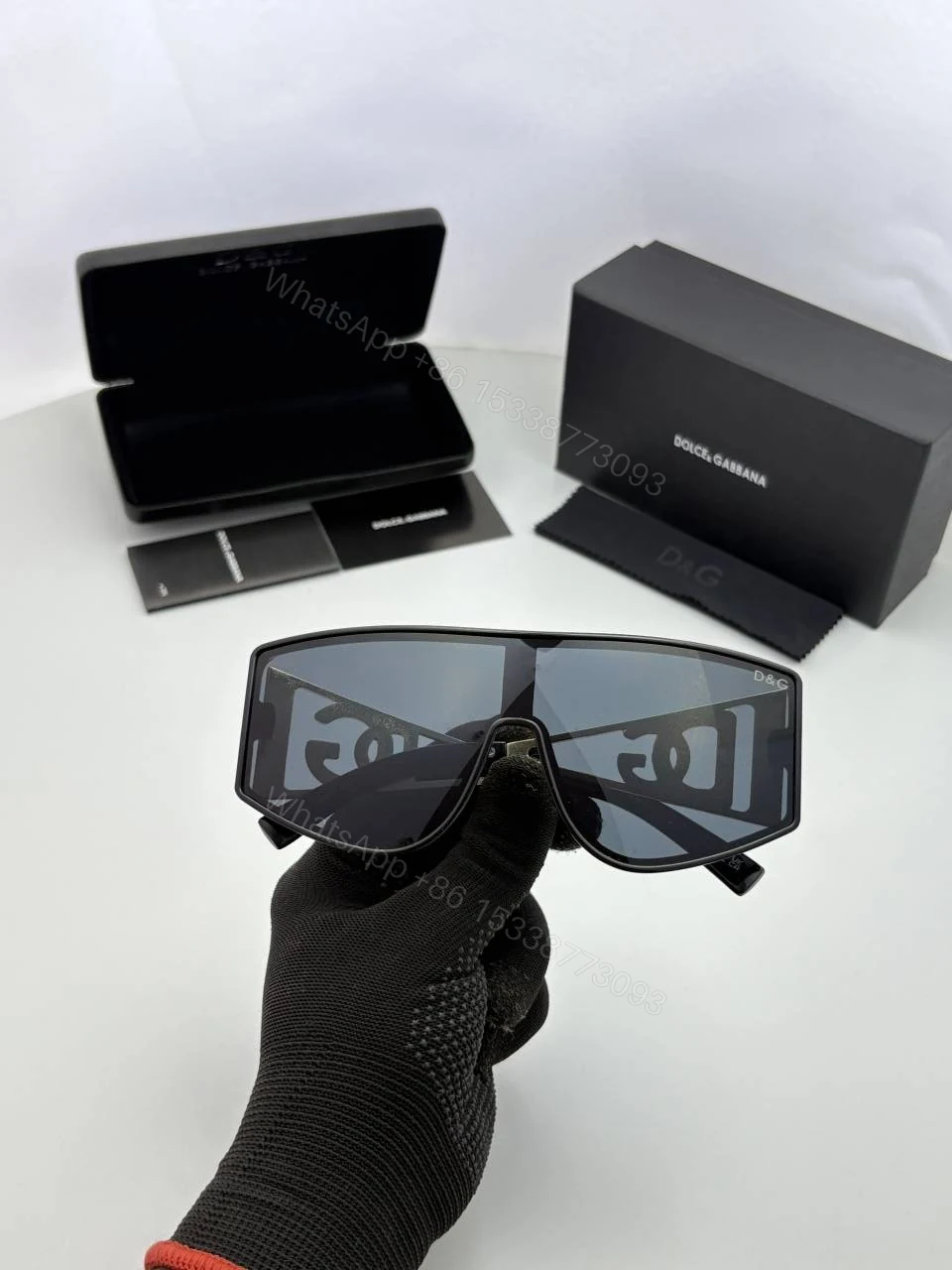 View 4 of First Copy Dolce Gabbana 69022 Black Sunglasses