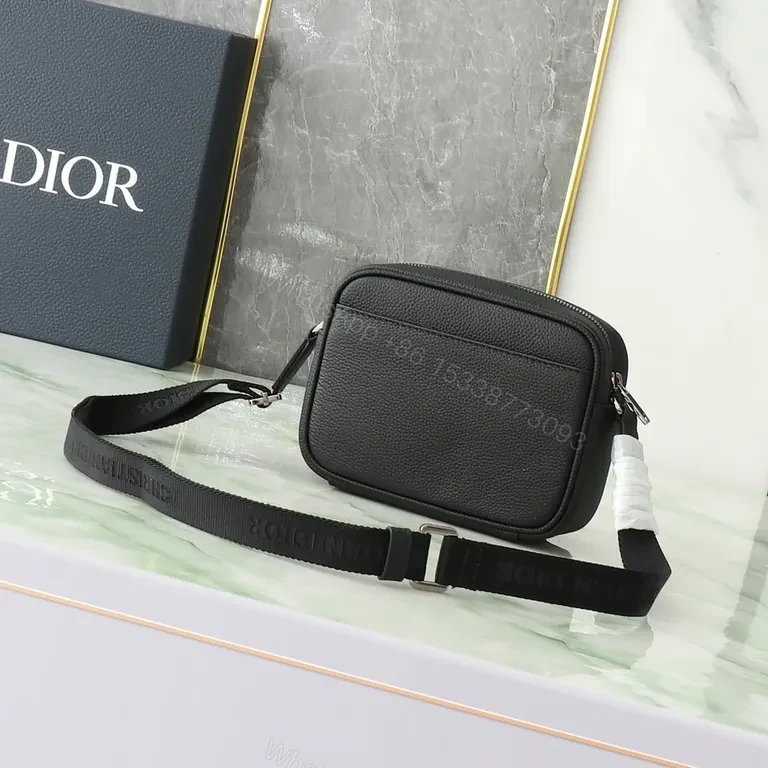 View 9 of Monogram Texture Compact Messenger Bag - Modern Luxe, Everyday