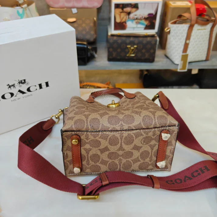View 8 of First Copy Coach Willow 18 Satchel Ultra Premium Apricot