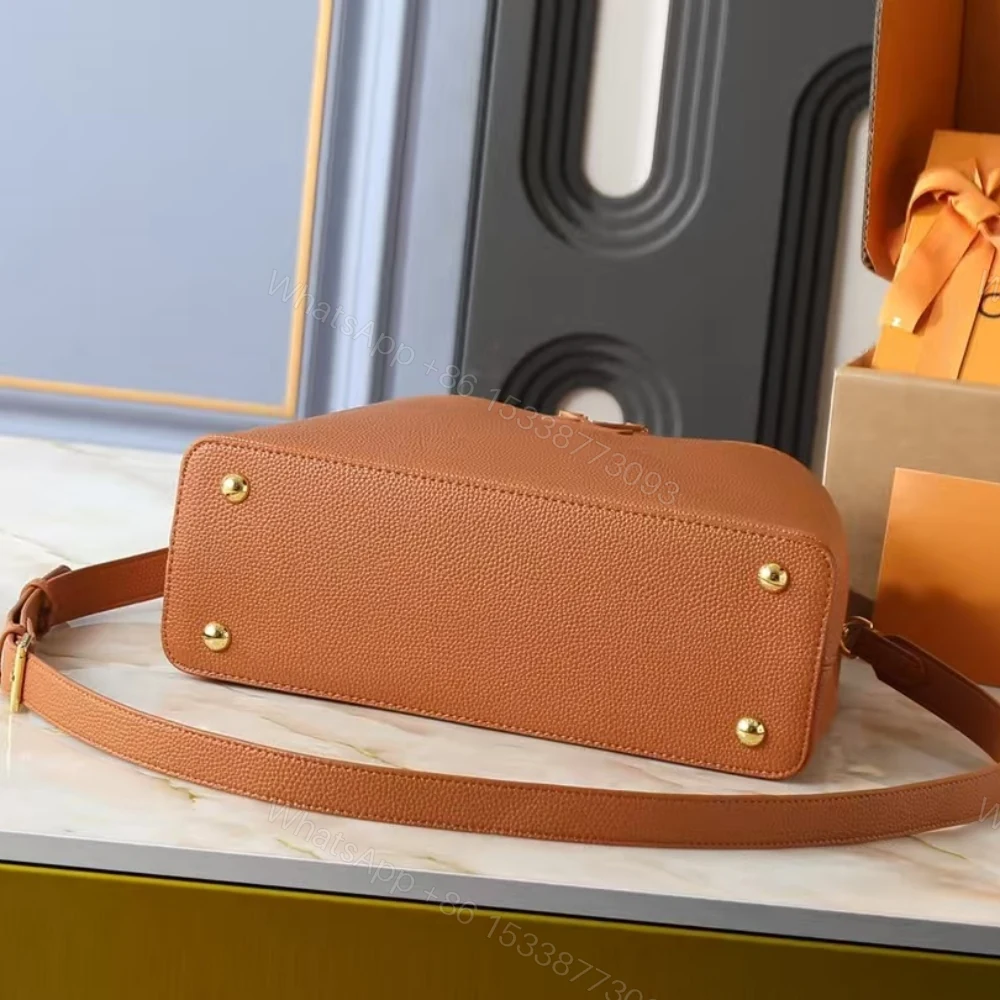 View 5 of Louis Vuitton Capucines MM Souple Cognac 33Cm M14371